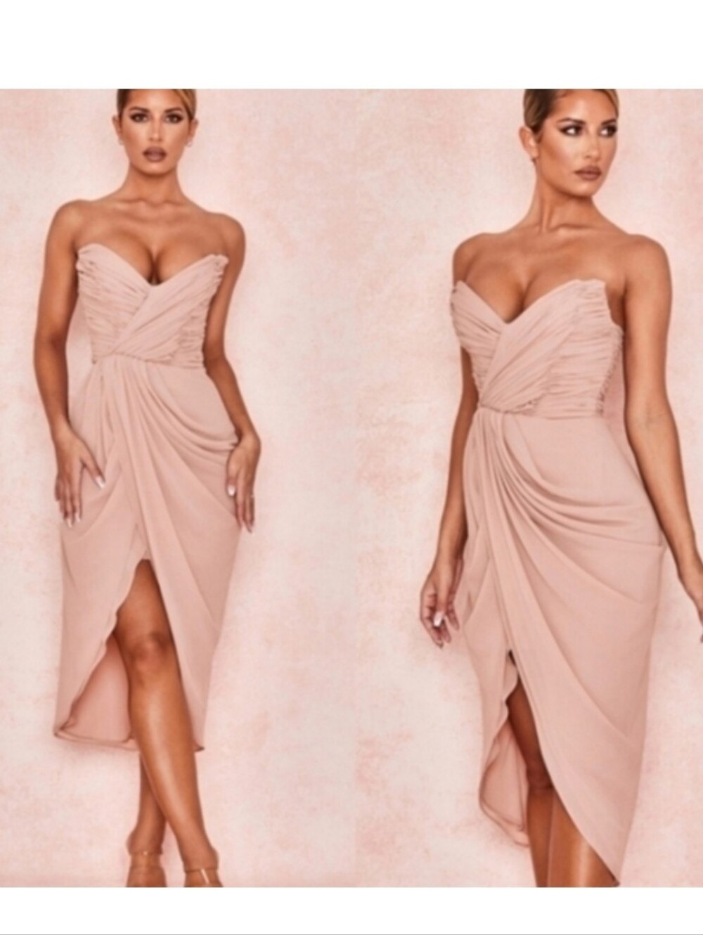 NWT HOUSE OF CB LULA DRESS IN BLUSH